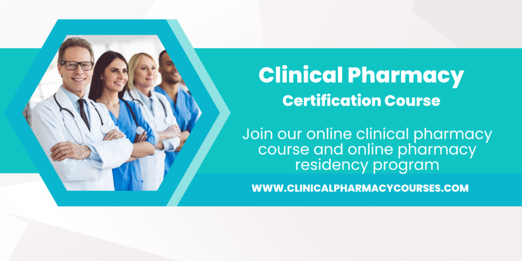 online clinical pharmacy course